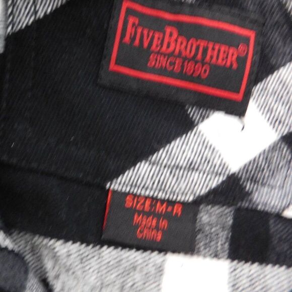 NEW Five Brother Flannel Brawny Extra Heavyweight Plaid Shirt Men’s Medium - Picture 4 of 8
